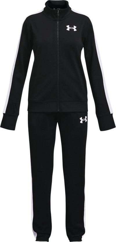 Under Armour UA Rival Knit Track Suit-blk Survêtement pour filles - noir - blanc