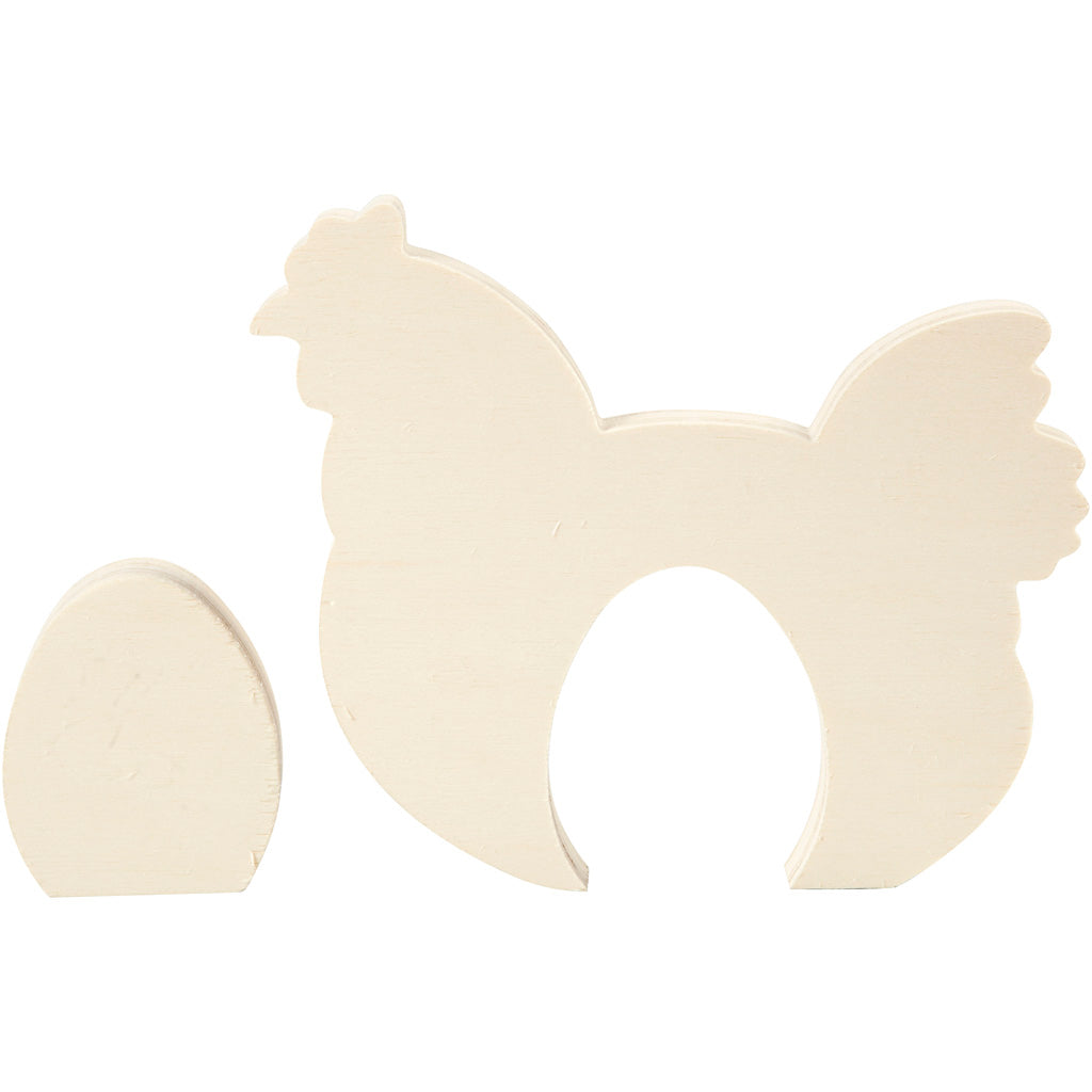 Creativ company figurines 2en1, h : 7,5+16 cm, l : 6,3+19,5 cm, épaisseur 2 cm, 1 set