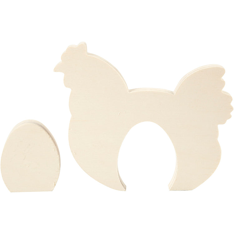 Creativ company figurines 2en1, h : 7,5+16 cm, l : 6,3+19,5 cm, épaisseur 2 cm, 1 set