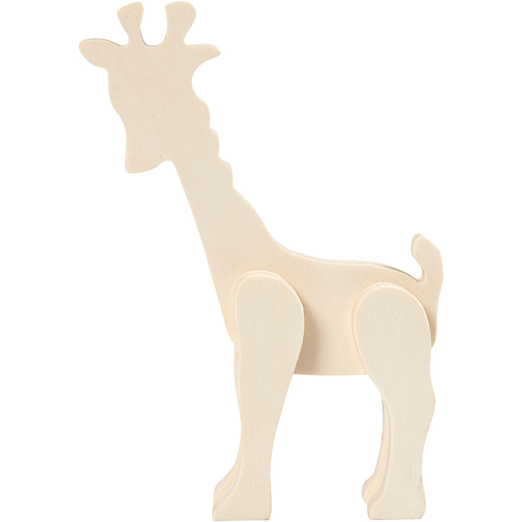 Animal de figure en bois - Giraf