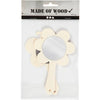 Décorez votre miroir à main en bois, 2e. 14 cm