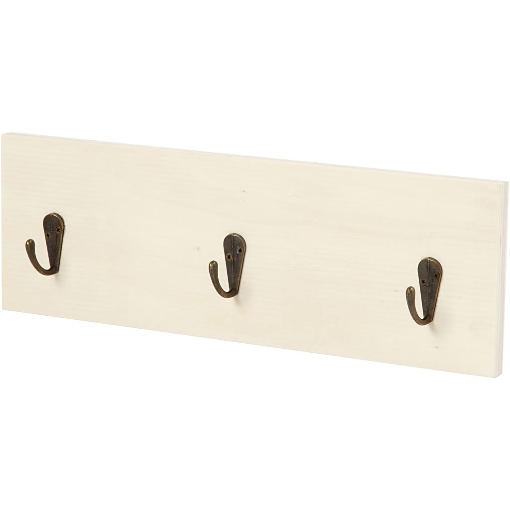 Porte-manteau Creativ company, h : 10 cm, d : 1,2 cm, l : 30 cm, 1 pièce