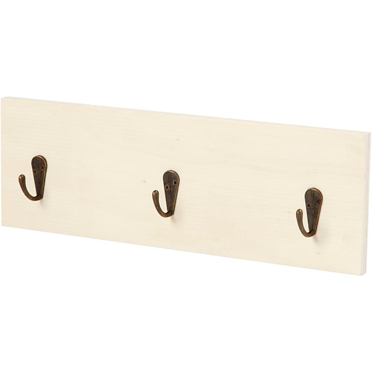 Porte-manteau Creativ company, h : 10 cm, d : 1,2 cm, l : 30 cm, 1 pièce