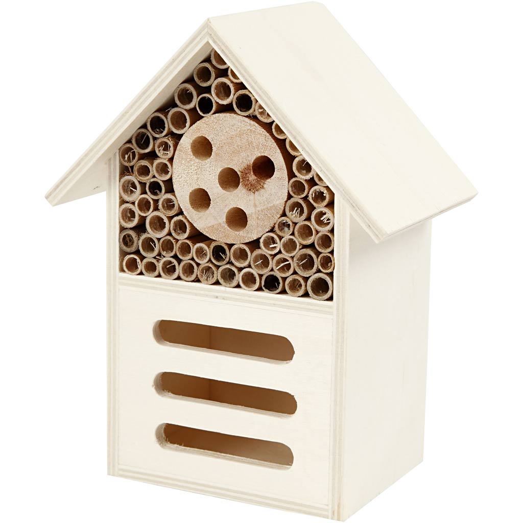 Creativ company Hôtel à insectes et papillons, h : 18 cm, p : 9 cm, l : 14 cm, 1 pièce