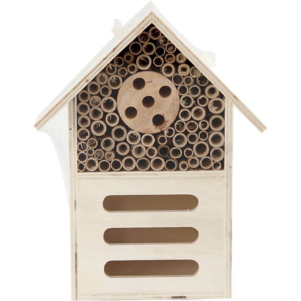 Creativ company Hôtel à insectes et papillons, h : 18 cm, p : 9 cm, l : 14 cm, 1 pièce