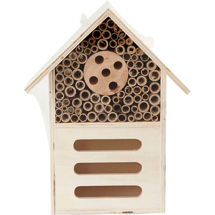 Creativ company Hôtel à insectes et papillons, h : 18 cm, p : 9 cm, l : 14 cm, 1 pièce