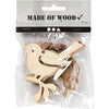 Creativ Company Pendant en bois Vogel, ensemble de 5