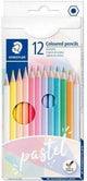 Staedtler crayons de couleur pastel 12 couleurs