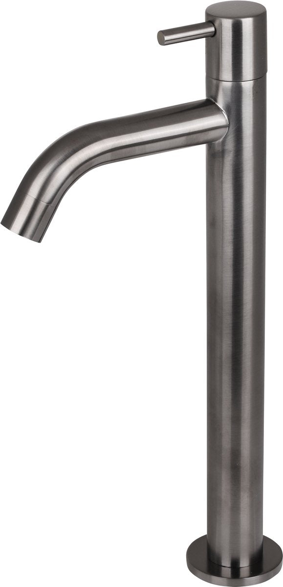 Robinet de lavabo Differnz - robinet d'eau froide - haut - 28,5 x 11,5 cm - bronze à canon