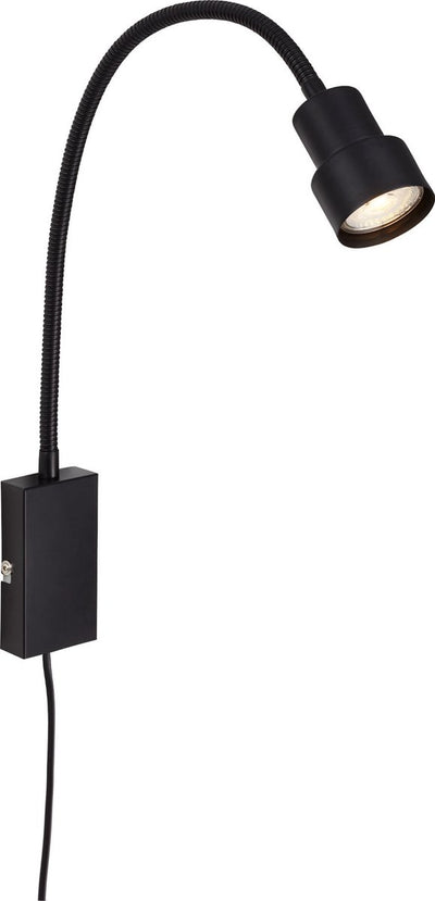 Briloner Leuchten Tusi lampe de chevet fonction tactile métal lourd 1xLED-GU10 5W 400lm 3000K bras flexible interrupteur marche/arrêt