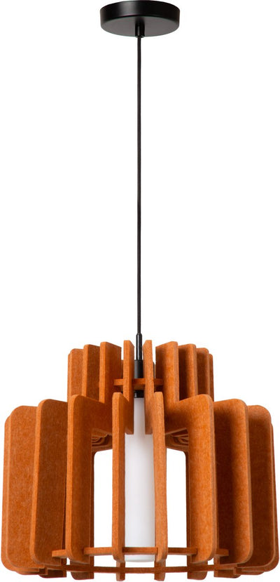 Lucide rollo - lampe suspendue - 1xe27 - terre cuite - japandi