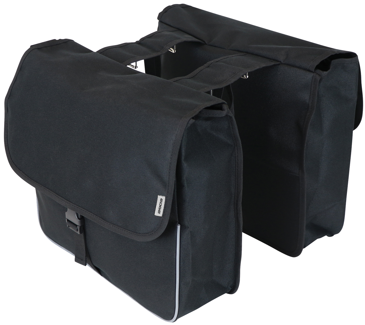 Edge Double Bicycle Bag Basic Shopper 26 litres 33 x 36 x 12cm (2x) noir