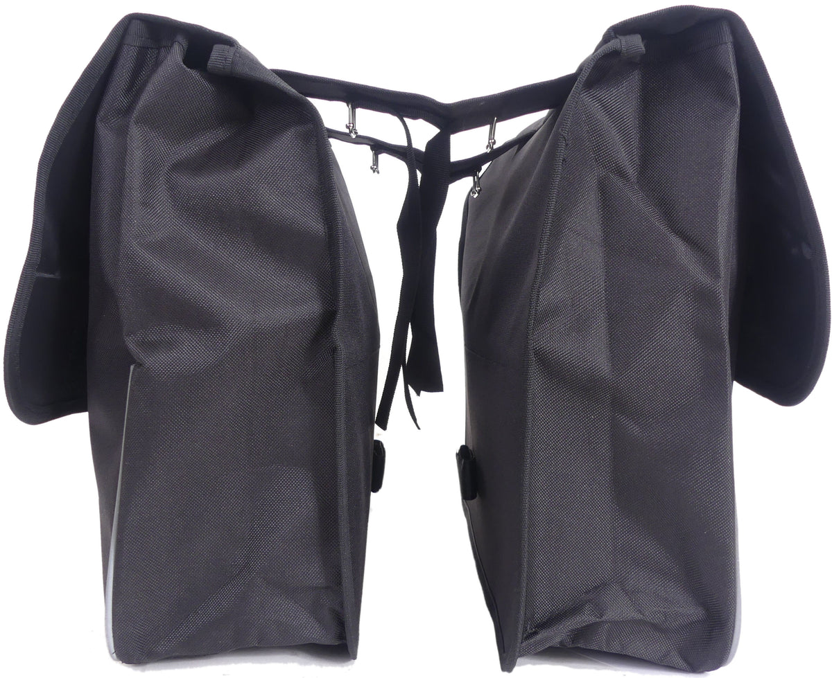 Edge Double Bicycle Bag Basic Shopper 26 litres 33 x 36 x 12cm (2x) noir