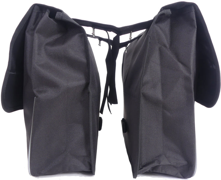 Edge Double Bicycle Bag Basic Shopper 26 litres 33 x 36 x 12cm (2x) noir