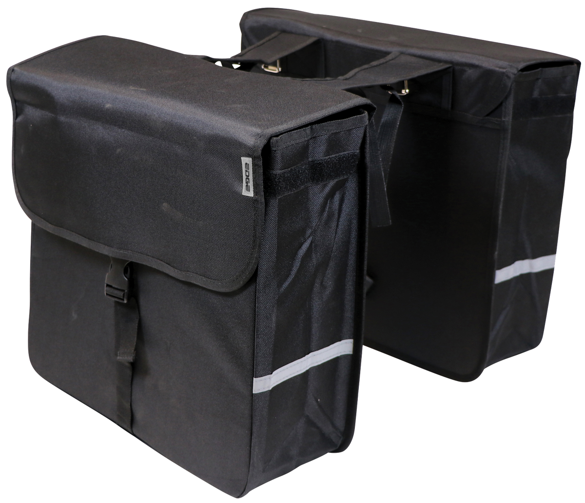 Edge Double Bicycle Sac Luxury Shopper 40 Liter 38 x 40 x 14cm (2x) noir