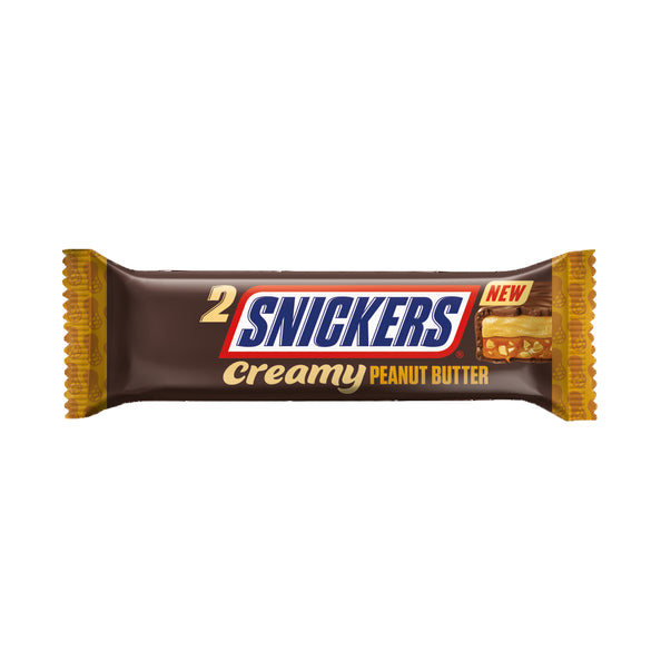 Snickers crémeux au beurre de cacahuète single (24x 36,5gr)