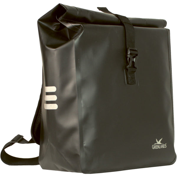 Greenlands Urban dry grand simple / sac à dos / sac noir 18,5l étanche