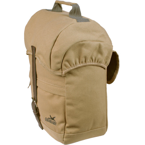 Greenlands Sacoche de vélo simple Canvas Travel 20 litres 30 x 37 x 17 cm camel