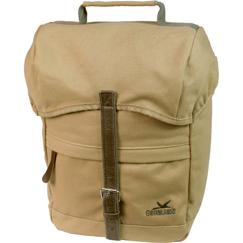 Greenlands Sacoche de vélo simple Canvas Travel 20 litres 30 x 37 x 17 cm camel