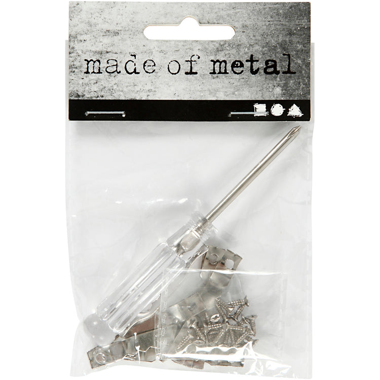 Ferrures de suspension Creativ company, dimensions 5x40 mm, argent, 10 pièces, 1 boîte