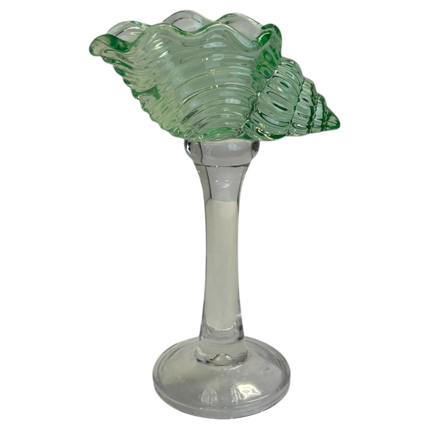 Bougeoir ambiance Mansion coquille 13x8x21cm