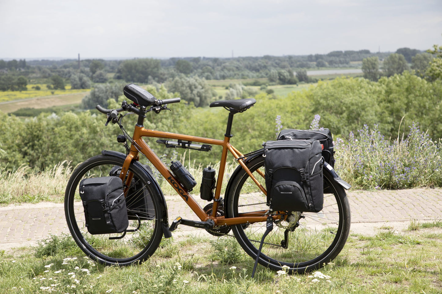 Sac à vélo à double sport - Racktime - noir - eau -Pellite - 32L