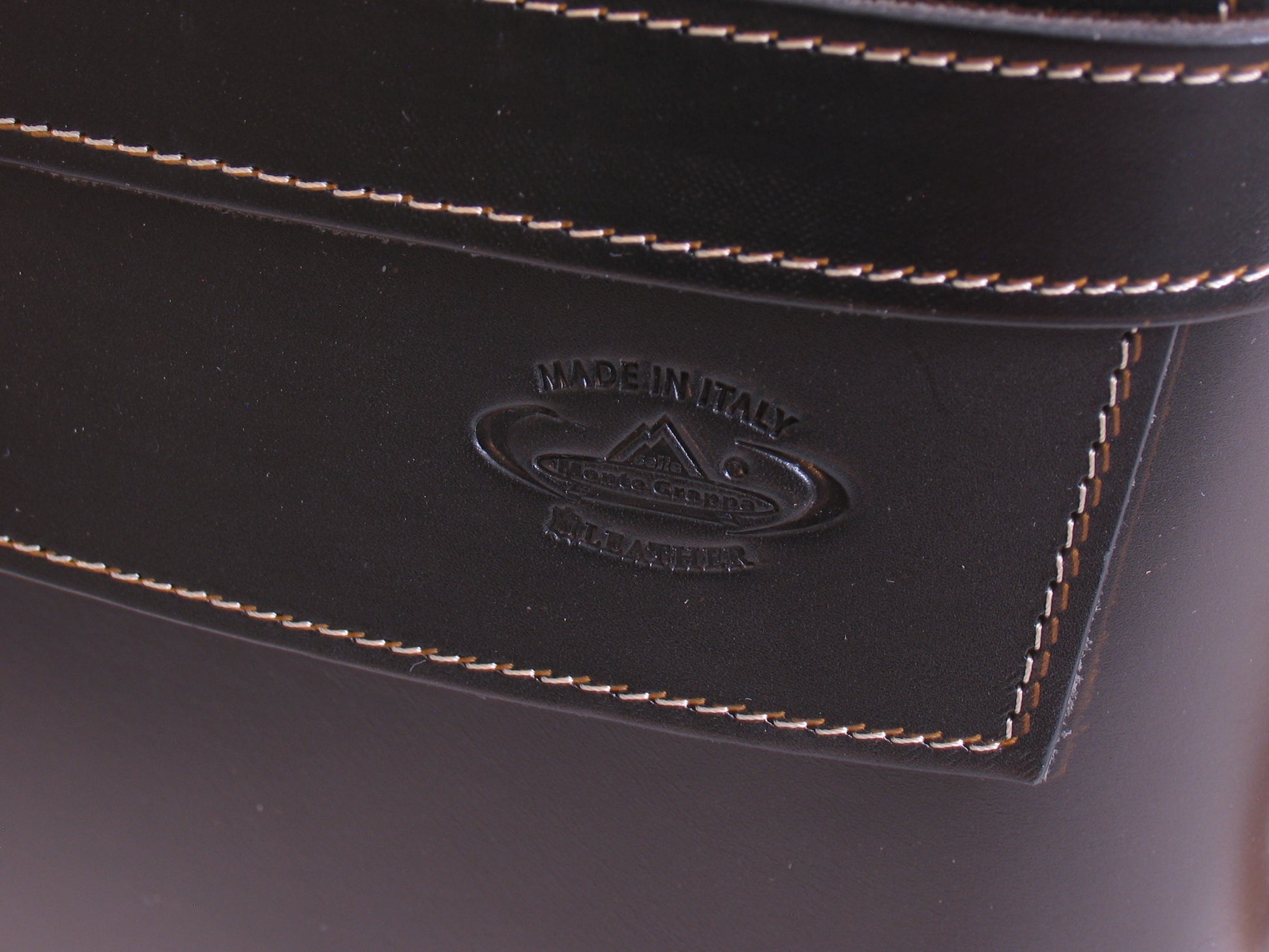 Sac à vélo Monte Grappa Cuir 7,5 litres 30 x 10 x 25 litres noirs