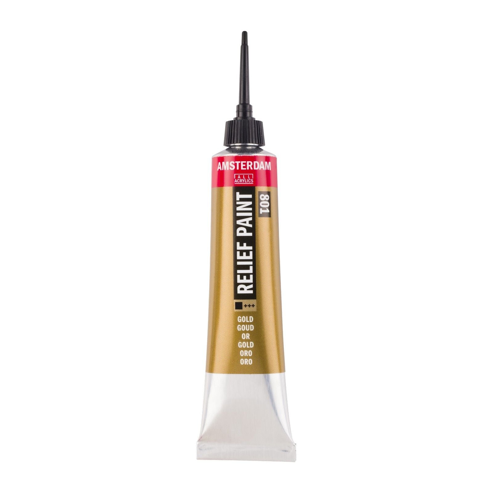Amsterdam tous acryliques amsterdam • tube de peinture contour 20ml or 801