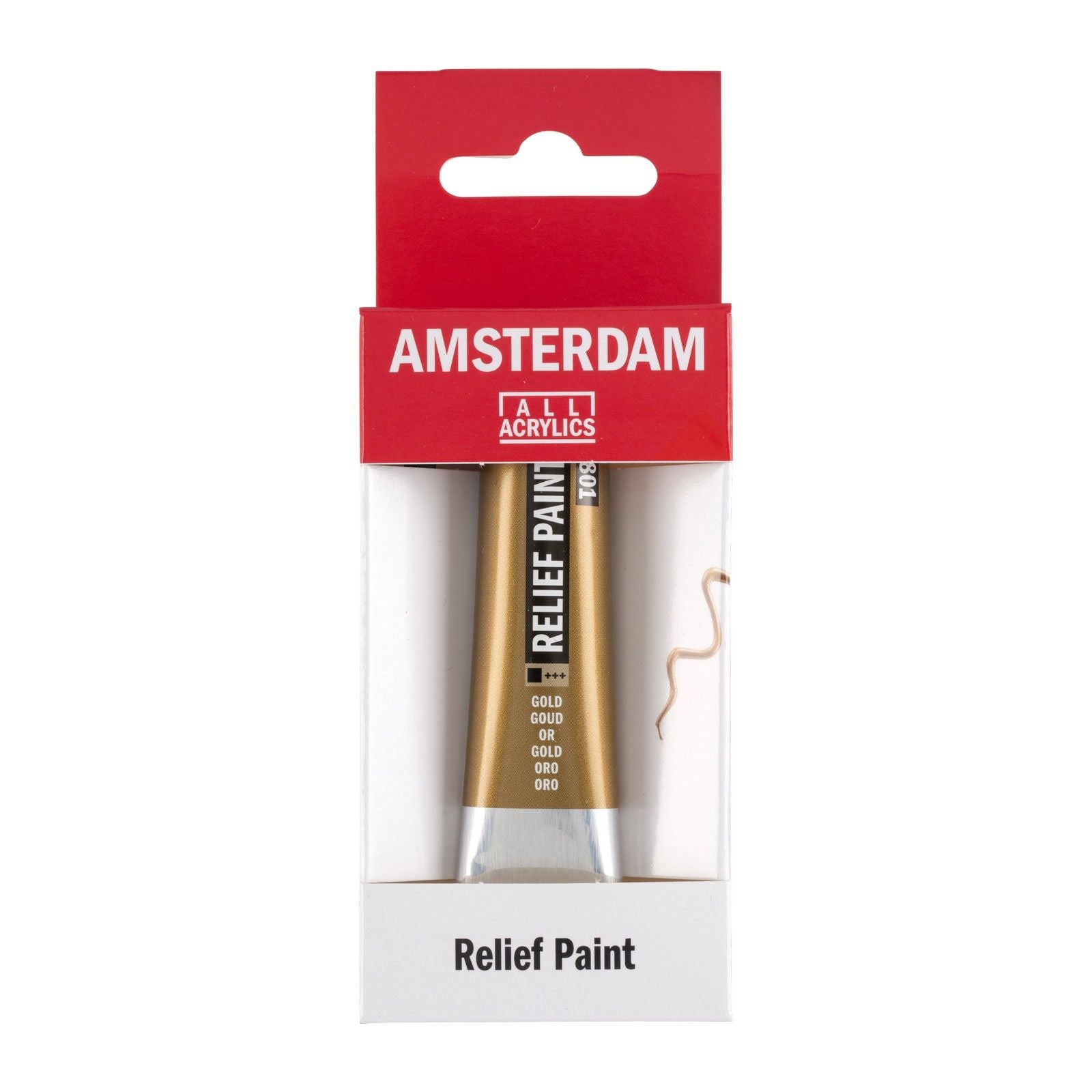 Amsterdam tous acryliques amsterdam • tube de peinture contour 20ml or 801