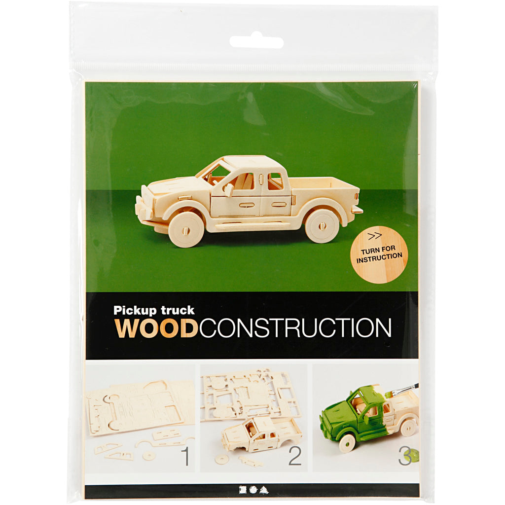 Creativ company Puzzle 3D, camionnette, dimensions 19,5x8x12 cm, 1 pièce