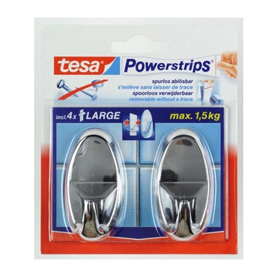 Tesa crochet l chrome brillant