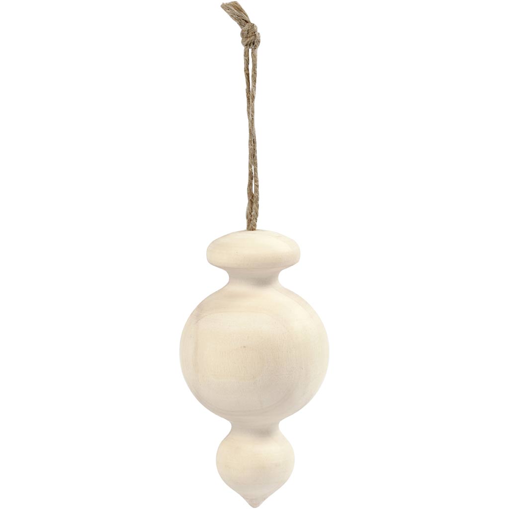 Boule de Noël pointue Creativ company, h: 7,5 cm, d 4 cm, 1 pièce