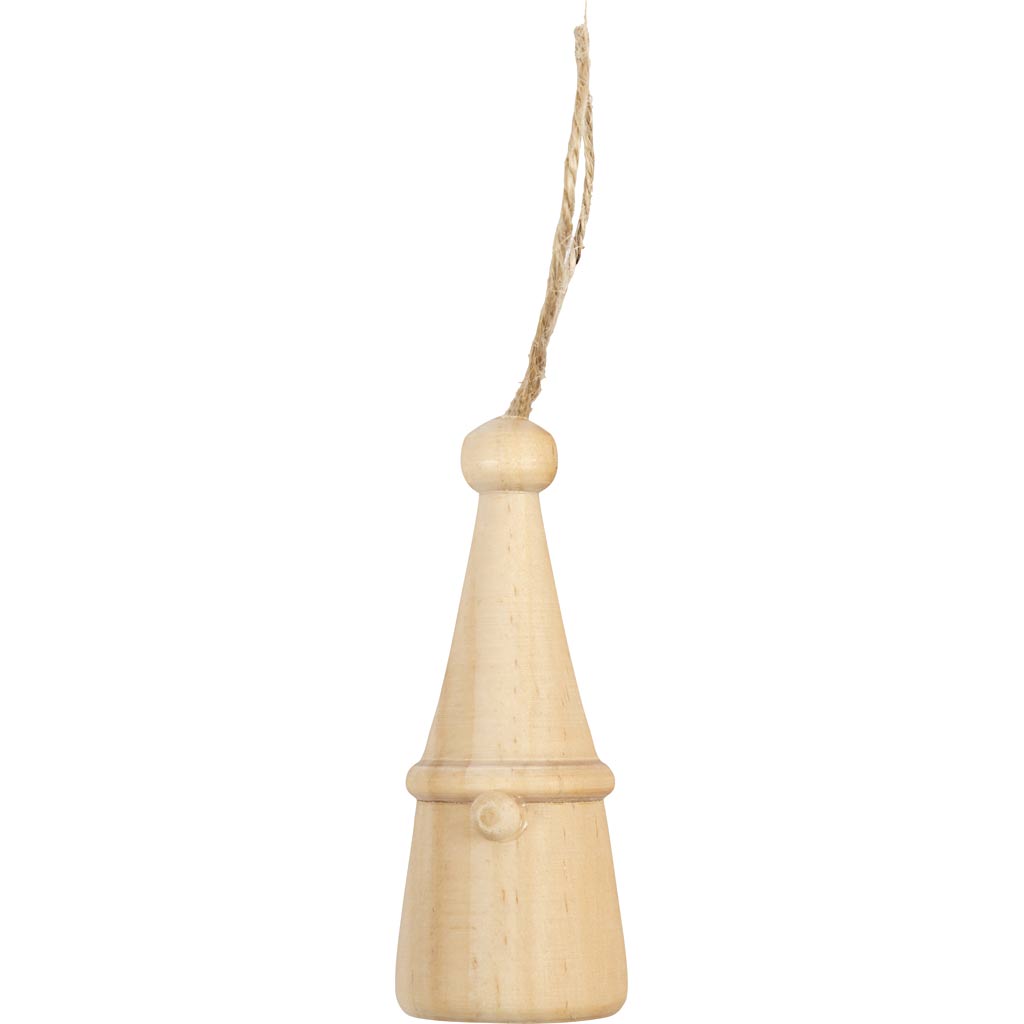 Creativ company nain de Noël scandinave, h: 6 cm, d 2,5 cm, 1 pièce