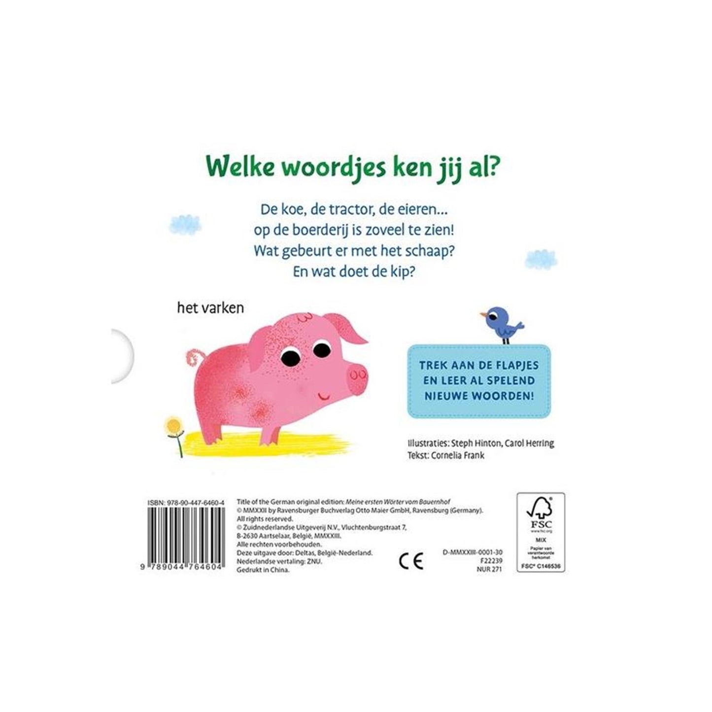 Deltas My First Words Cardboard Book sur la ferme (1-3 ans)