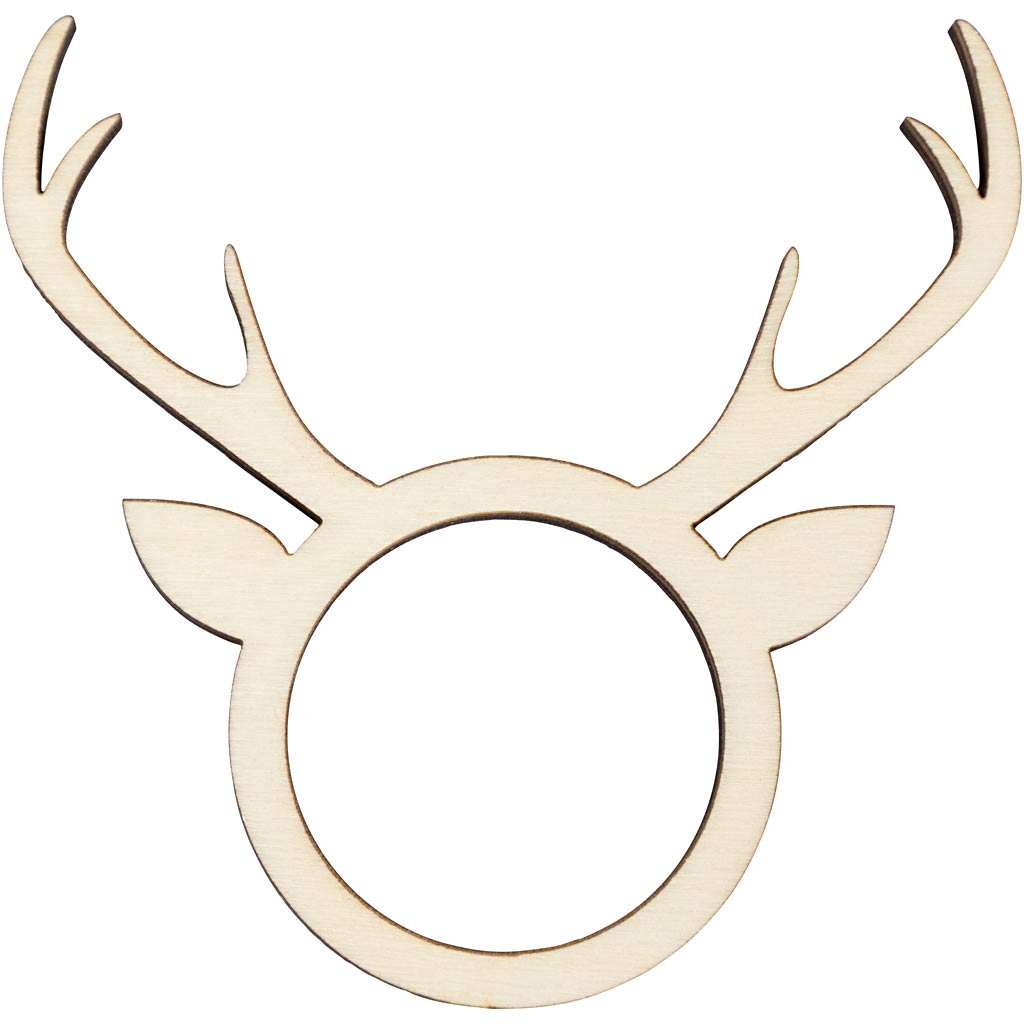 Rond de serviette Creativ company, h : 8 cm, d : 5 mm, d 4,5 cm, taille du trou 3,5 cm, 4 pièces 1 boîte