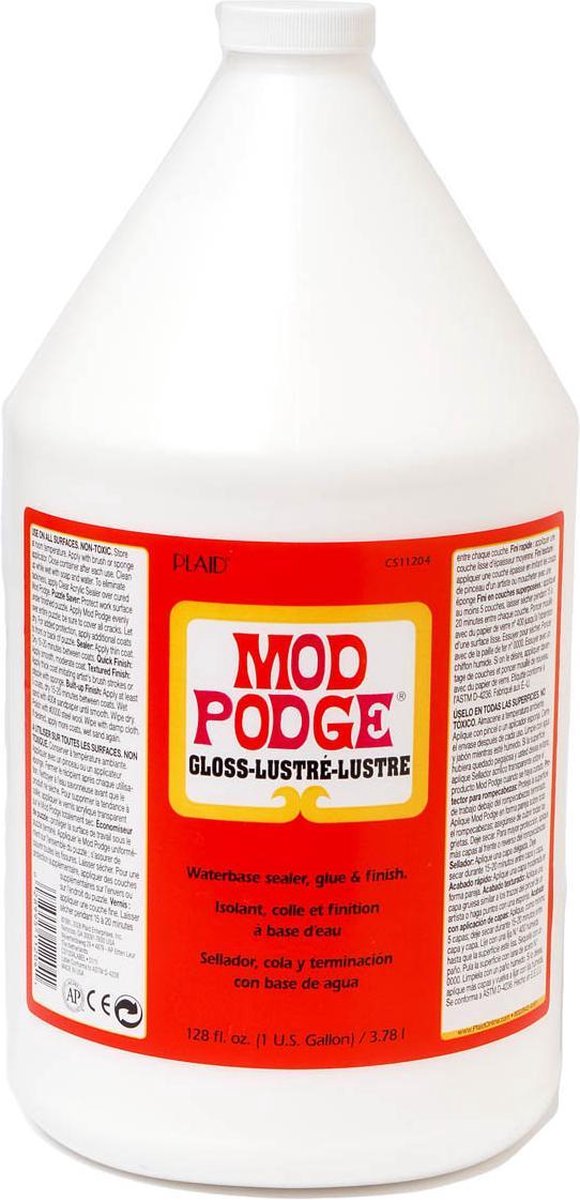 Mod podge gloss - vernis adhésif et scellant en un - brillant - 3,78 l