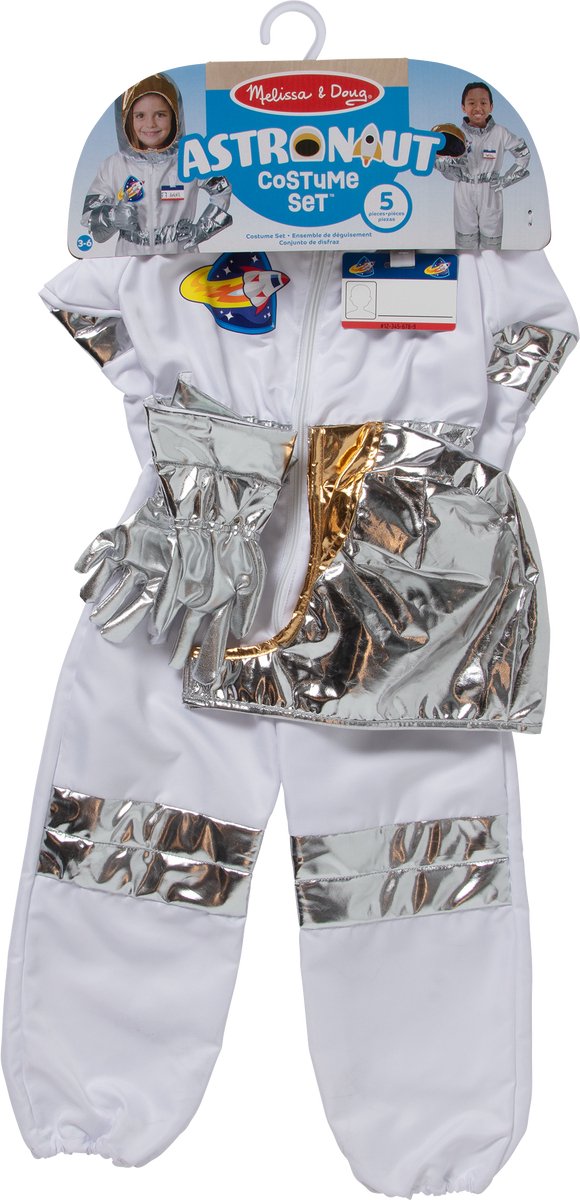Melissa Doug - ensemble de costumes d'astronaute - comprenant un casque et un gant