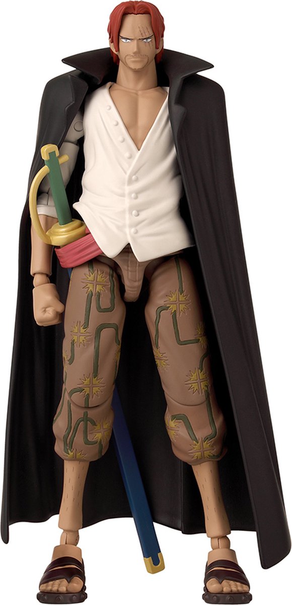 Bandai - Héros d'anime - One Piece - Figurine Shanks 17 cm - One Piece sous licence officielle - Figurine Action Shanks - 36935