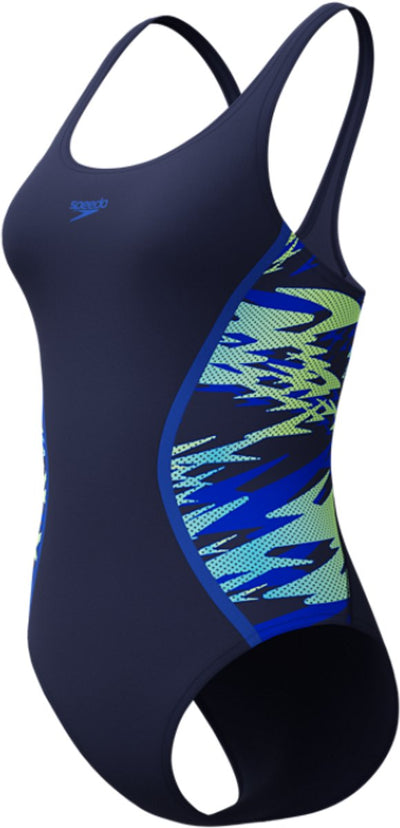 Speedo maillot de bain 1 pièce de sport femme hyperboom muscleback - bleu marine