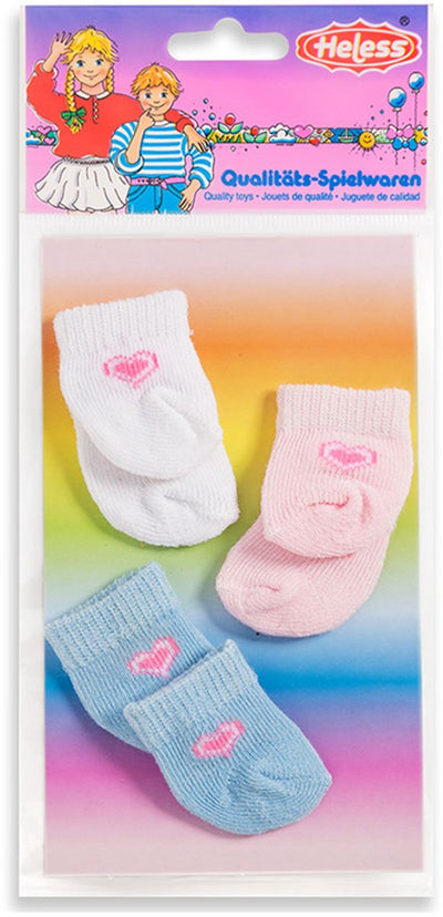 Chaussettes de poupée - 3 paires, 28-35 cm
