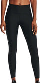 Under armour tech hirise leggings-blk pantalon de sport femme - noir - blanc
