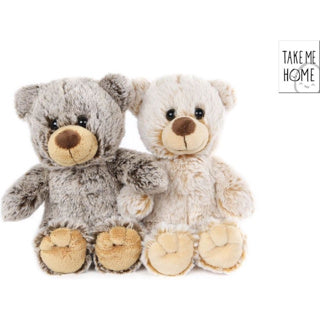 Ramenez-moi à la maison Hug Bear avec bébé en peluche brun, 25 cm