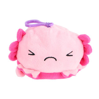 Axolotl Reversible Key Ring Plush, 10 cm