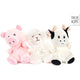 Peluche morte-moi des animaux de ferme 4 assorti 23-30 cm