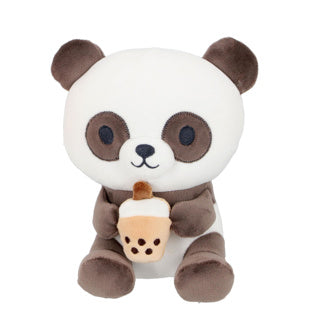 Animal en peluche Pluchiez avec aliment 19 cm Assorti