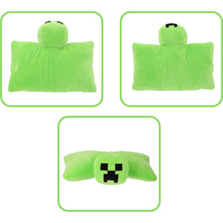 Minecraft creeper 2in1 coussin câlin 45x28cm | 2 pièces