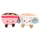Pluchiez peluche café 18 cm 3 assorti