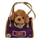Peluche chien en peluche dans un sac | 4 pièces
