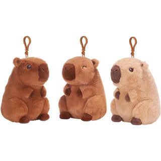 Clip de sac Capybara en peluche 3 Assorti 12 cm