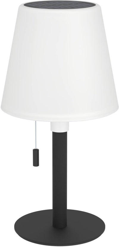 Lampe de table Eglo montapalma intérieur et extérieur - rechargeable (jusqu'à 60 heures de lumière) - solaire - 30 cm - noir et blanc - lumière blanc chaud et RGB réglable - sans fil - dimmable
